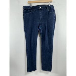 Womans Excellent American Eagle Outfitters Super Stretch Jeggings Blue Jeans 18